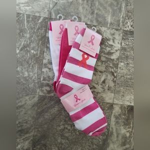 Breast Cancer Awareness socks women